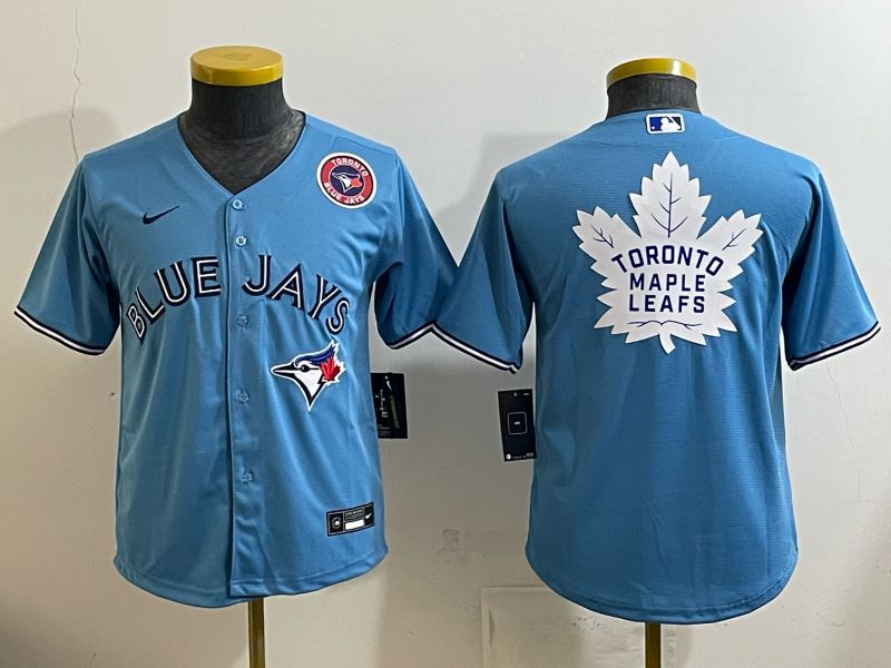 Youth 2025 Nike Toronto Blue Jays Blank Light Blue Game MLB Jersey 06->youth mlb jersey->Youth Jersey